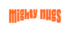 Mighty Nugs orange horizontal logo